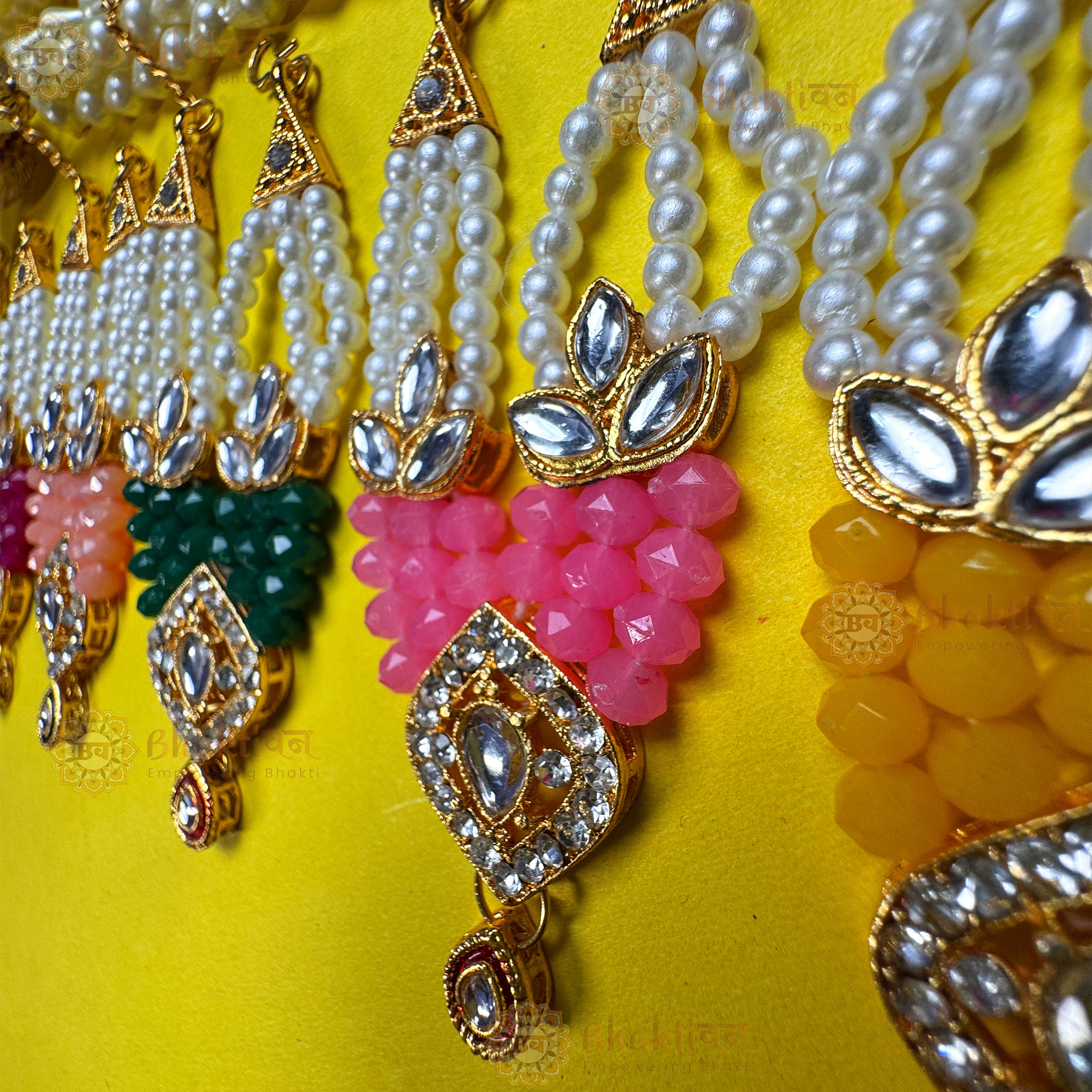 Colorful beads Necklace for Ladoo Gopal