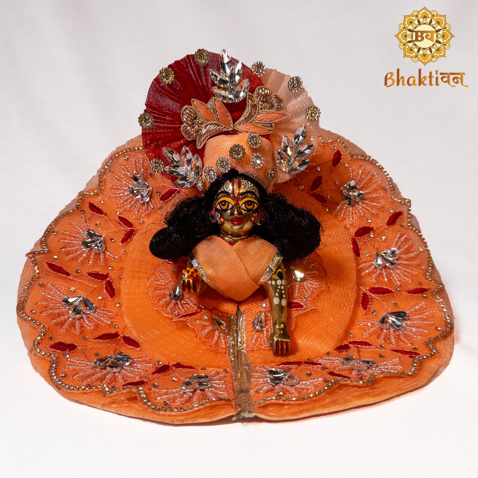 Orange flower stone attire