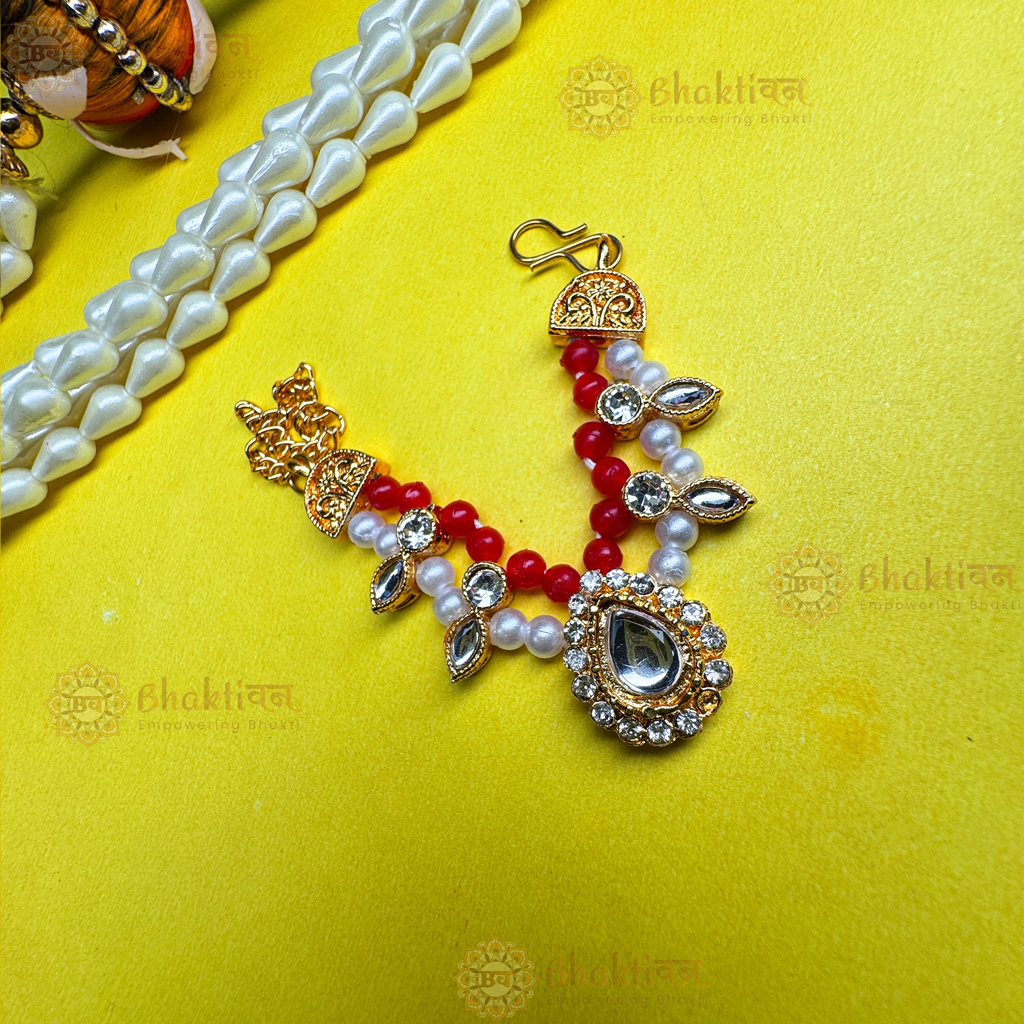 Colorful stone necklace for ladoo gopal ji