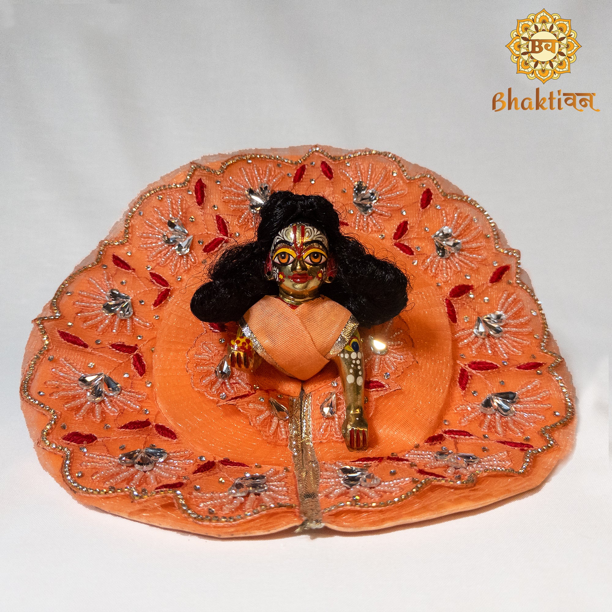 Orange flower stone attire