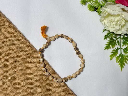 306- Pure Tulsi Jap 27 Beads Mala Semi-refined