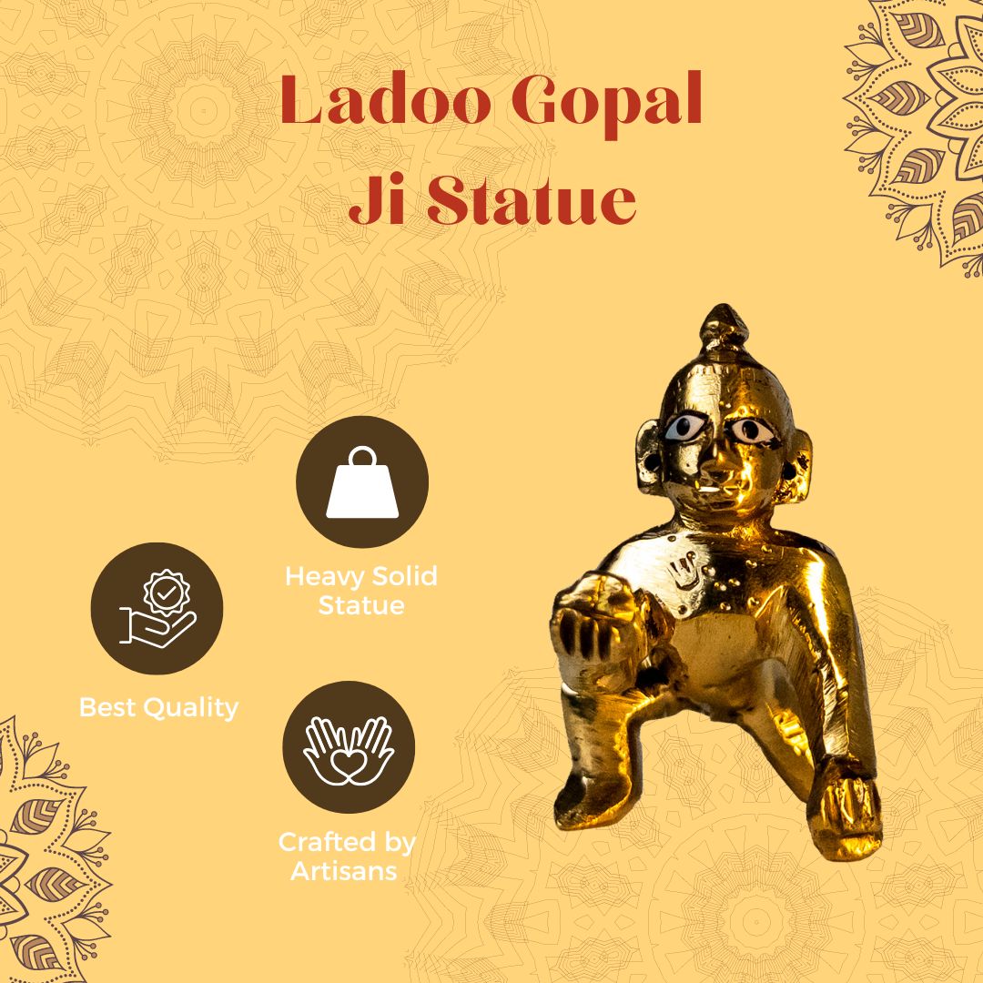 Ladoo Gopal Ji Simple Statue