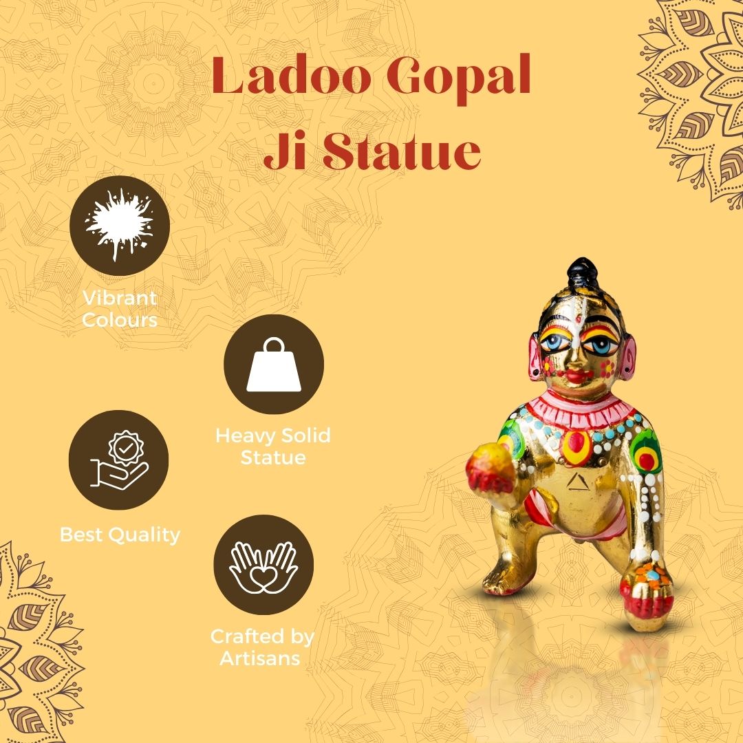 Ladoo Gopal Ji Sringar Statue